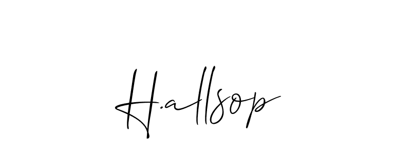 Make a beautiful signature design for name H.allsop. Use this online signature maker to create a handwritten signature for free. H.allsop signature style 2 images and pictures png