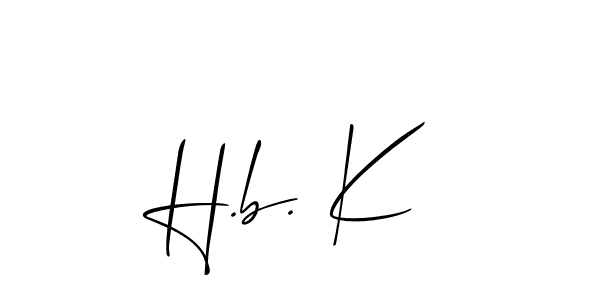 H.b. K stylish signature style. Best Handwritten Sign (Allison_Script) for my name. Handwritten Signature Collection Ideas for my name H.b. K. H.b. K signature style 2 images and pictures png