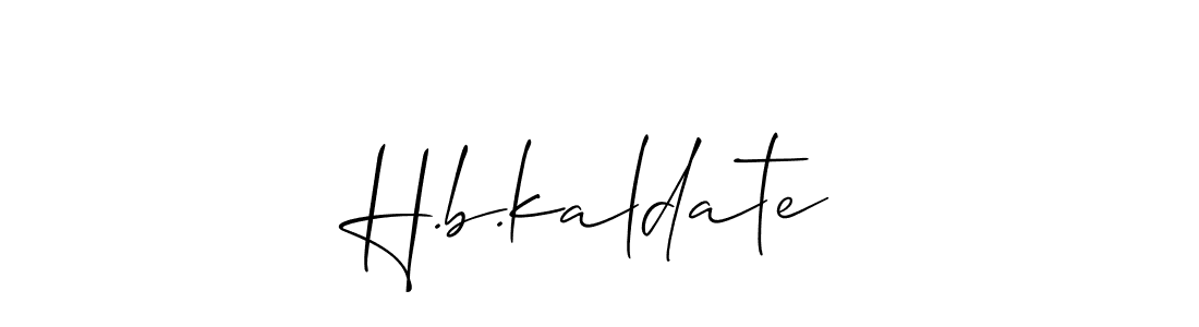 Also we have H.b.kaldate name is the best signature style. Create professional handwritten signature collection using Allison_Script autograph style. H.b.kaldate signature style 2 images and pictures png