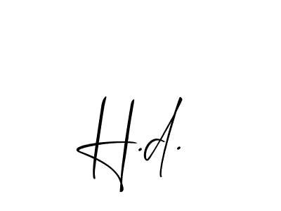 Here are the top 10 professional signature styles for the name H.d.. These are the best autograph styles you can use for your name. H.d. signature style 2 images and pictures png