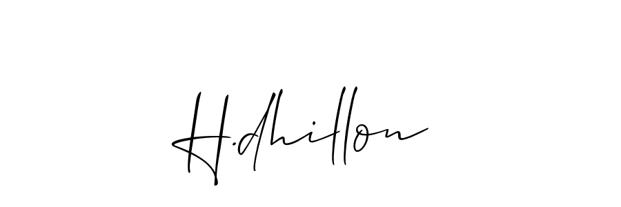 Make a short H.dhillon signature style. Manage your documents anywhere anytime using Allison_Script. Create and add eSignatures, submit forms, share and send files easily. H.dhillon signature style 2 images and pictures png