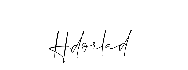 Also we have H.dorlad name is the best signature style. Create professional handwritten signature collection using Allison_Script autograph style. H.dorlad signature style 2 images and pictures png