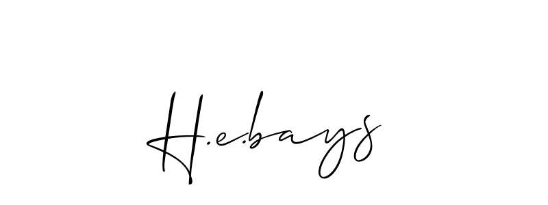 You can use this online signature creator to create a handwritten signature for the name H.e.bays. This is the best online autograph maker. H.e.bays signature style 2 images and pictures png