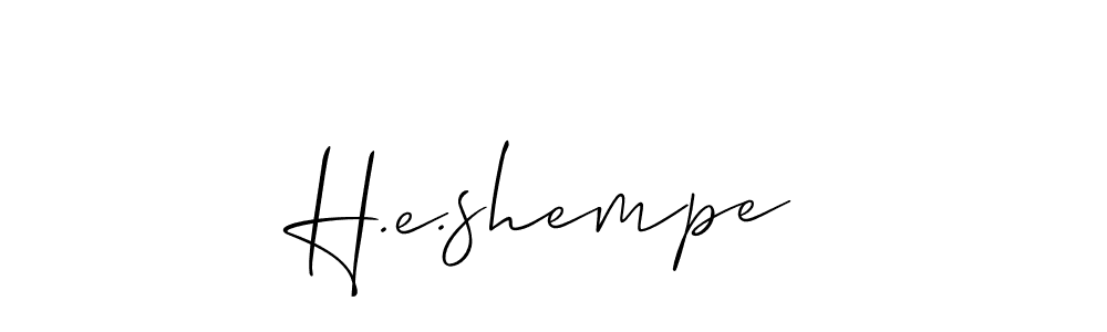 Make a beautiful signature design for name H.e.shempe. Use this online signature maker to create a handwritten signature for free. H.e.shempe signature style 2 images and pictures png