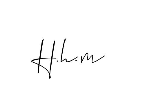 Once you've used our free online signature maker to create your best signature Allison_Script style, it's time to enjoy all of the benefits that H.h.m name signing documents. H.h.m signature style 2 images and pictures png