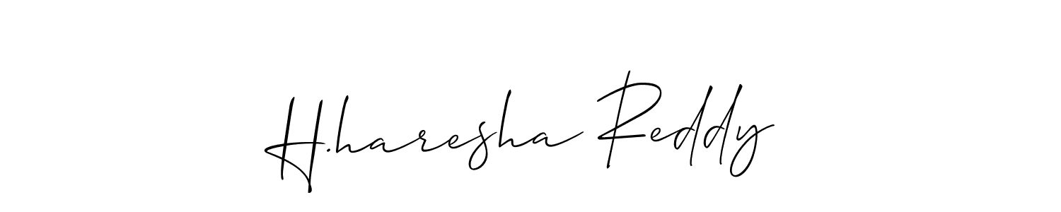 if you are searching for the best signature style for your name H.haresha Reddy. so please give up your signature search. here we have designed multiple signature styles  using Allison_Script. H.haresha Reddy signature style 2 images and pictures png