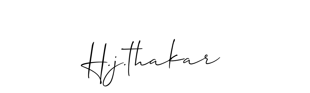 Similarly Allison_Script is the best handwritten signature design. Signature creator online .You can use it as an online autograph creator for name H.j.thakar. H.j.thakar signature style 2 images and pictures png