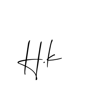 This is the best signature style for the H.k name. Also you like these signature font (Allison_Script). Mix name signature. H.k signature style 2 images and pictures png