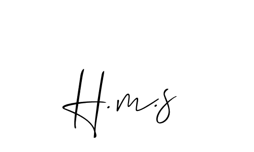 Make a beautiful signature design for name H.m.s. Use this online signature maker to create a handwritten signature for free. H.m.s signature style 2 images and pictures png