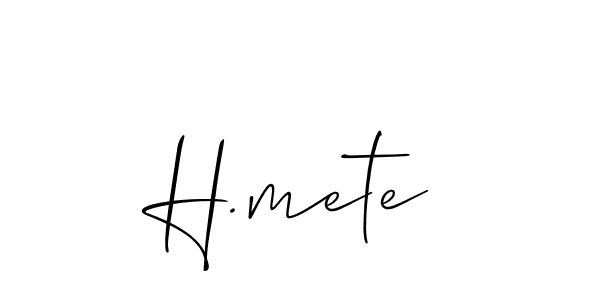 Check out images of Autograph of H.mete name. Actor H.mete Signature Style. Allison_Script is a professional sign style online. H.mete signature style 2 images and pictures png