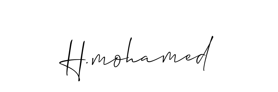 How to Draw H.mohamed signature style? Allison_Script is a latest design signature styles for name H.mohamed. H.mohamed signature style 2 images and pictures png