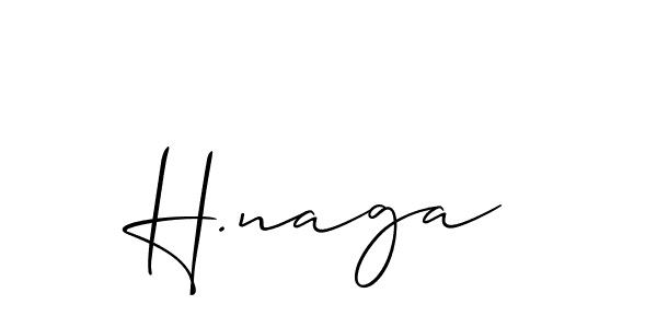 You should practise on your own different ways (Allison_Script) to write your name (H.naga) in signature. don't let someone else do it for you. H.naga signature style 2 images and pictures png