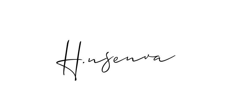 Create a beautiful signature design for name H.nsenva. With this signature (Allison_Script) fonts, you can make a handwritten signature for free. H.nsenva signature style 2 images and pictures png