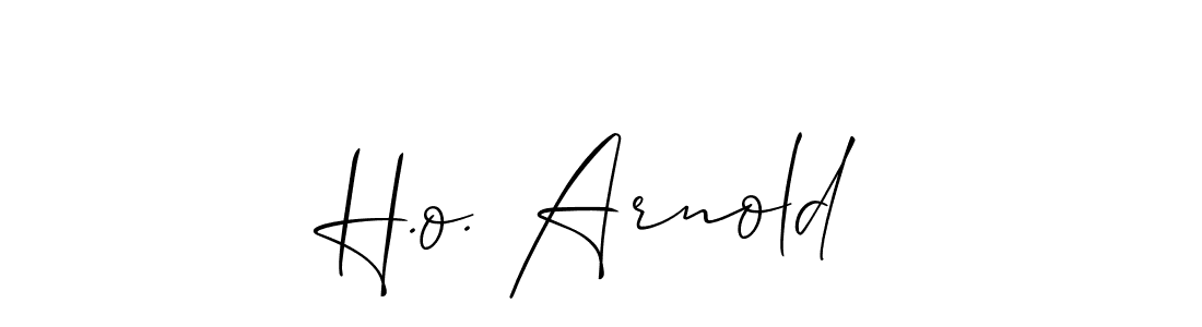 Design your own signature with our free online signature maker. With this signature software, you can create a handwritten (Allison_Script) signature for name H.o. Arnold. H.o. Arnold signature style 2 images and pictures png