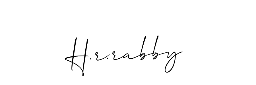 You can use this online signature creator to create a handwritten signature for the name H.r.rabby. This is the best online autograph maker. H.r.rabby signature style 2 images and pictures png