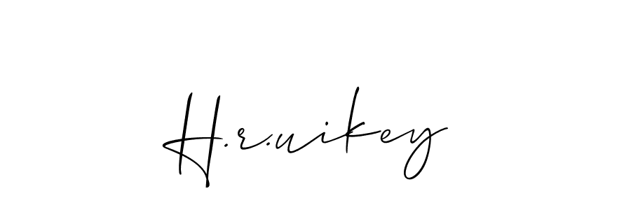 You can use this online signature creator to create a handwritten signature for the name H.r.uikey. This is the best online autograph maker. H.r.uikey signature style 2 images and pictures png