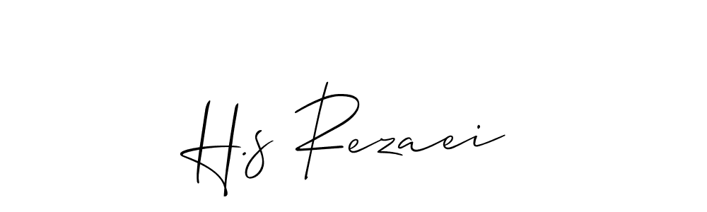 It looks lik you need a new signature style for name H.s Rezaei. Design unique handwritten (Allison_Script) signature with our free signature maker in just a few clicks. H.s Rezaei signature style 2 images and pictures png