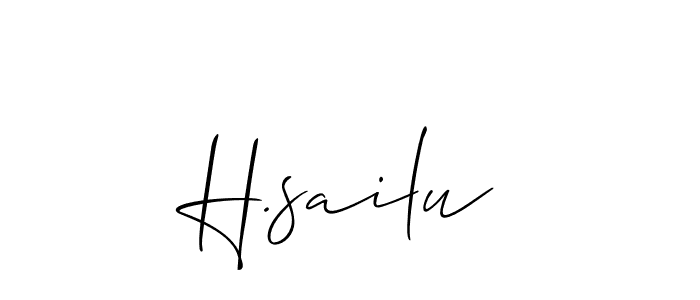 See photos of H.sailu official signature by Spectra . Check more albums & portfolios. Read reviews & check more about Allison_Script font. H.sailu signature style 2 images and pictures png