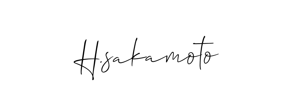 Best and Professional Signature Style for H.sakamoto. Allison_Script Best Signature Style Collection. H.sakamoto signature style 2 images and pictures png