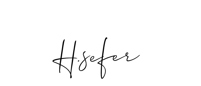 How to Draw H.sefer signature style? Allison_Script is a latest design signature styles for name H.sefer. H.sefer signature style 2 images and pictures png