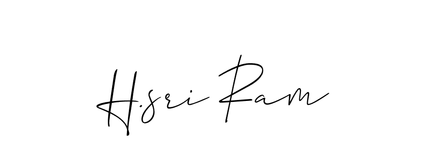 Best and Professional Signature Style for H.sri Ram. Allison_Script Best Signature Style Collection. H.sri Ram signature style 2 images and pictures png