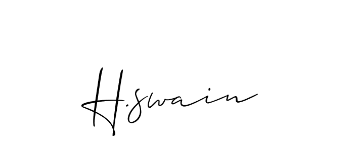 Make a beautiful signature design for name H.swain. Use this online signature maker to create a handwritten signature for free. H.swain signature style 2 images and pictures png