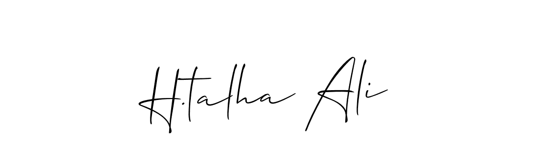 Best and Professional Signature Style for H.talha Ali. Allison_Script Best Signature Style Collection. H.talha Ali signature style 2 images and pictures png