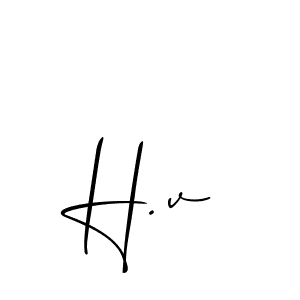 Best and Professional Signature Style for H.v. Allison_Script Best Signature Style Collection. H.v signature style 2 images and pictures png