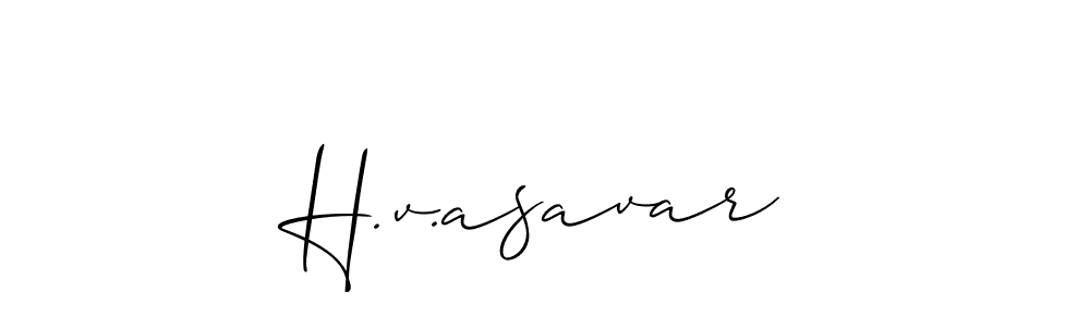Also we have H.v.asavar name is the best signature style. Create professional handwritten signature collection using Allison_Script autograph style. H.v.asavar signature style 2 images and pictures png