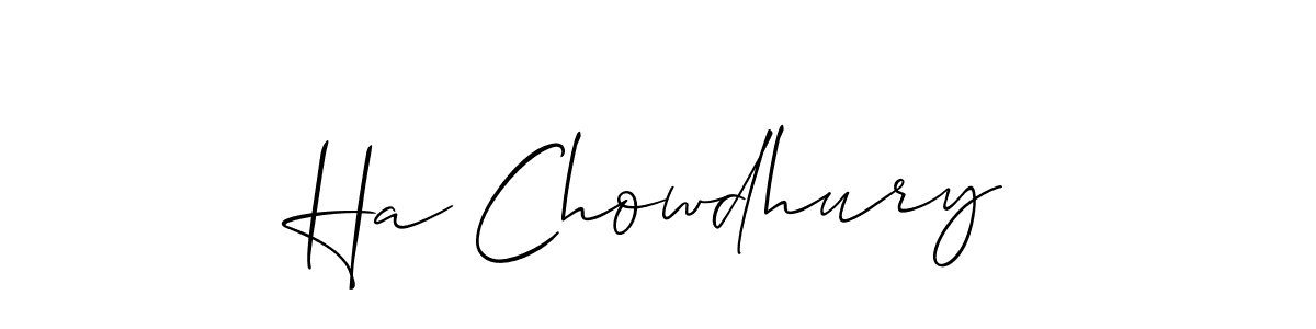 Similarly Allison_Script is the best handwritten signature design. Signature creator online .You can use it as an online autograph creator for name Ha Chowdhury. Ha Chowdhury signature style 2 images and pictures png