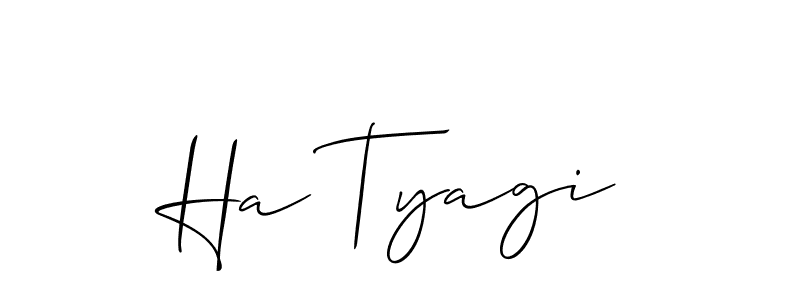 Once you've used our free online signature maker to create your best signature Allison_Script style, it's time to enjoy all of the benefits that Ha Tyagi name signing documents. Ha Tyagi signature style 2 images and pictures png