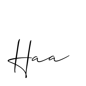 How to make Haa name signature. Use Allison_Script style for creating short signs online. This is the latest handwritten sign. Haa signature style 2 images and pictures png