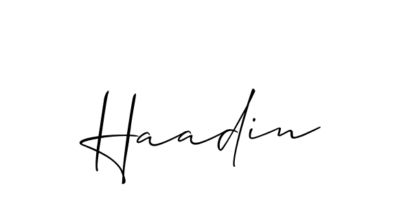 You can use this online signature creator to create a handwritten signature for the name Haadin. This is the best online autograph maker. Haadin signature style 2 images and pictures png