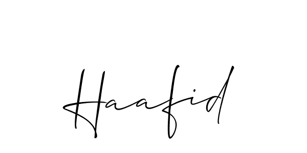Make a short Haafid signature style. Manage your documents anywhere anytime using Allison_Script. Create and add eSignatures, submit forms, share and send files easily. Haafid signature style 2 images and pictures png