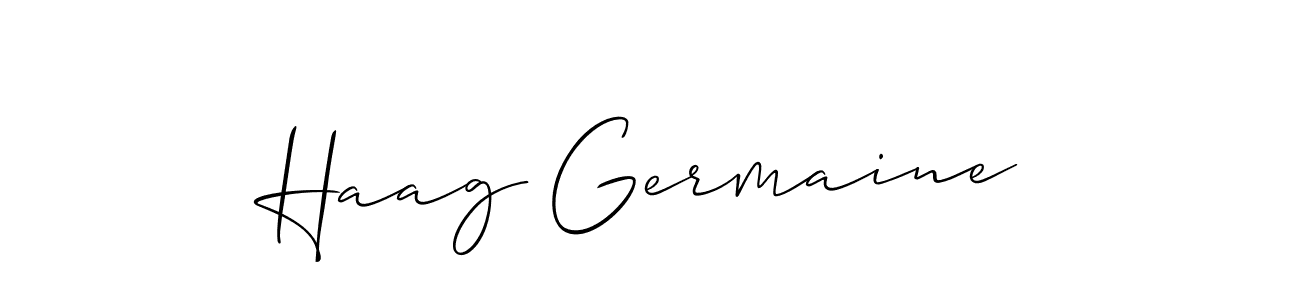 Make a beautiful signature design for name Haag Germaine. Use this online signature maker to create a handwritten signature for free. Haag Germaine signature style 2 images and pictures png