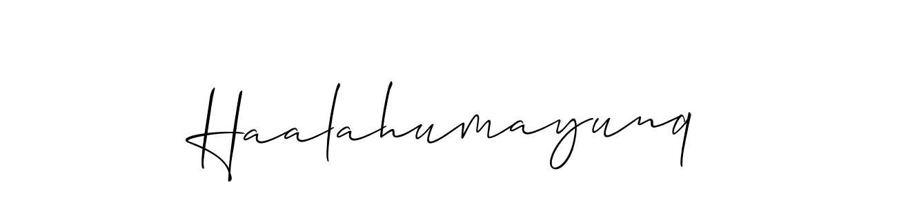 Best and Professional Signature Style for Haalahumayunq. Allison_Script Best Signature Style Collection. Haalahumayunq signature style 2 images and pictures png