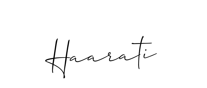 It looks lik you need a new signature style for name Haarati. Design unique handwritten (Allison_Script) signature with our free signature maker in just a few clicks. Haarati signature style 2 images and pictures png
