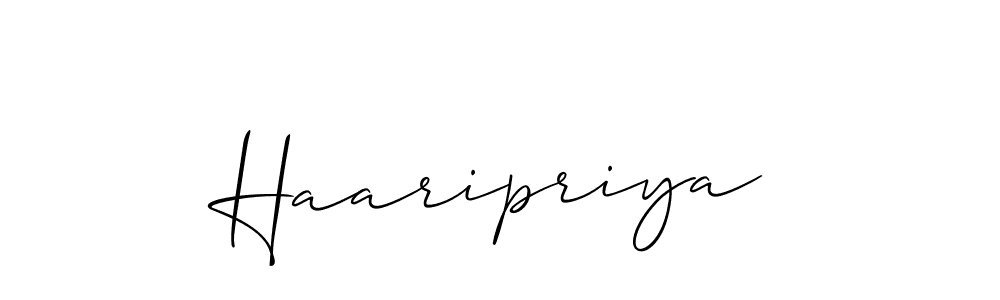 You can use this online signature creator to create a handwritten signature for the name Haaripriya. This is the best online autograph maker. Haaripriya signature style 2 images and pictures png