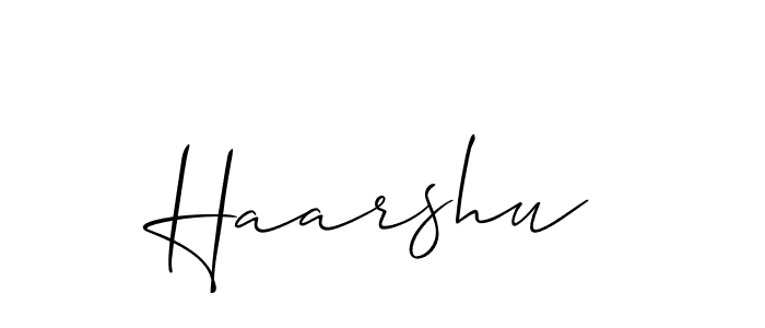 Best and Professional Signature Style for Haarshu. Allison_Script Best Signature Style Collection. Haarshu signature style 2 images and pictures png