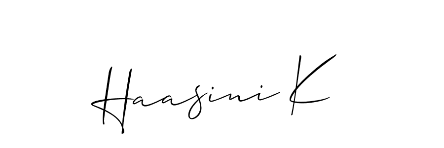 Once you've used our free online signature maker to create your best signature Allison_Script style, it's time to enjoy all of the benefits that Haasini K name signing documents. Haasini K signature style 2 images and pictures png