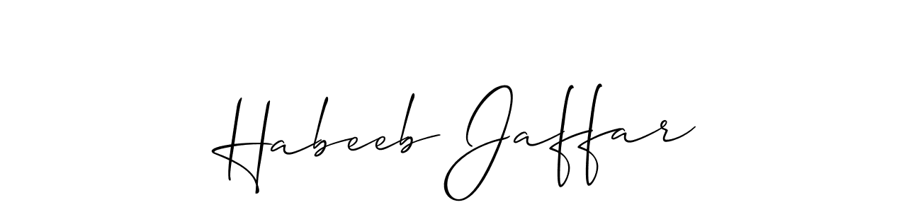 Best and Professional Signature Style for Habeeb Jaffar. Allison_Script Best Signature Style Collection. Habeeb Jaffar signature style 2 images and pictures png