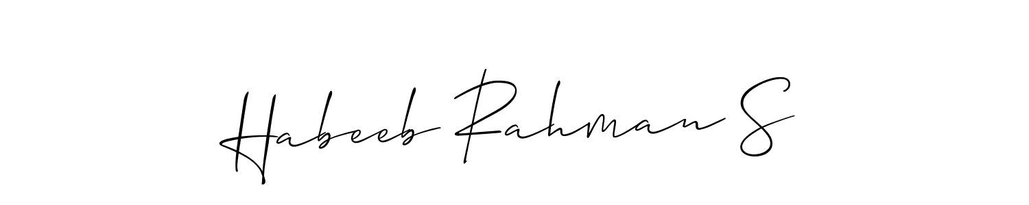 Here are the top 10 professional signature styles for the name Habeeb Rahman S. These are the best autograph styles you can use for your name. Habeeb Rahman S signature style 2 images and pictures png
