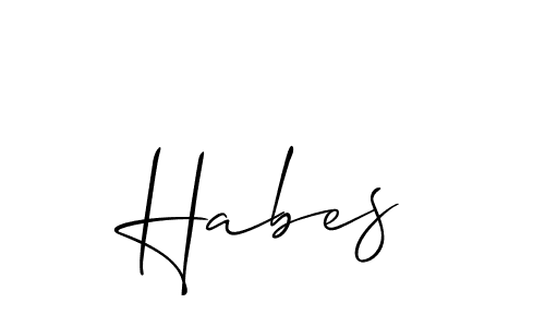 Make a beautiful signature design for name Habes. Use this online signature maker to create a handwritten signature for free. Habes signature style 2 images and pictures png