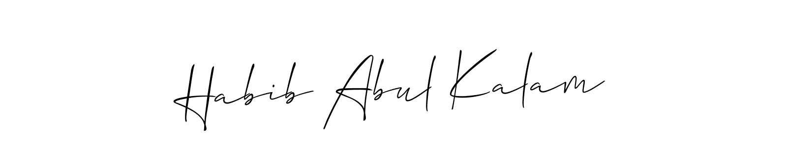Make a short Habib Abul Kalam signature style. Manage your documents anywhere anytime using Allison_Script. Create and add eSignatures, submit forms, share and send files easily. Habib Abul Kalam signature style 2 images and pictures png