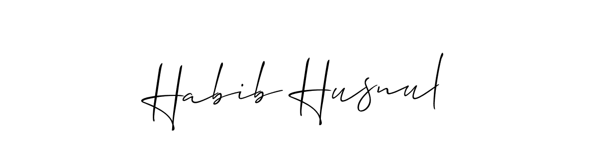 How to make Habib Husnul name signature. Use Allison_Script style for creating short signs online. This is the latest handwritten sign. Habib Husnul signature style 2 images and pictures png