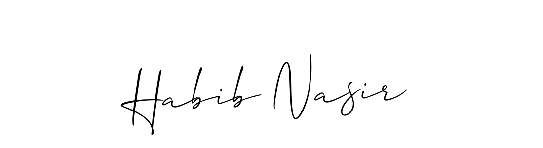 Make a beautiful signature design for name Habib Nasir. Use this online signature maker to create a handwritten signature for free. Habib Nasir signature style 2 images and pictures png