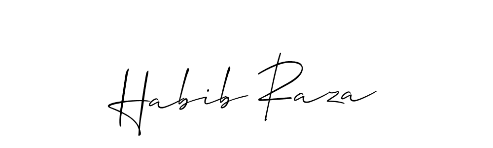 It looks lik you need a new signature style for name Habib Raza. Design unique handwritten (Allison_Script) signature with our free signature maker in just a few clicks. Habib Raza signature style 2 images and pictures png