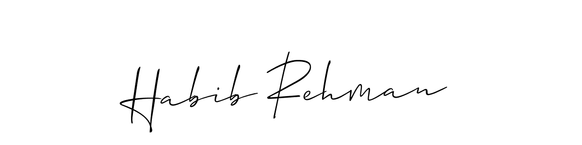 You should practise on your own different ways (Allison_Script) to write your name (Habib Rehman) in signature. don't let someone else do it for you. Habib Rehman signature style 2 images and pictures png