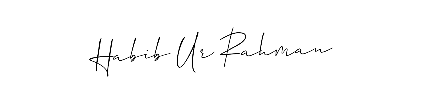 Design your own signature with our free online signature maker. With this signature software, you can create a handwritten (Allison_Script) signature for name Habib Ur Rahman. Habib Ur Rahman signature style 2 images and pictures png