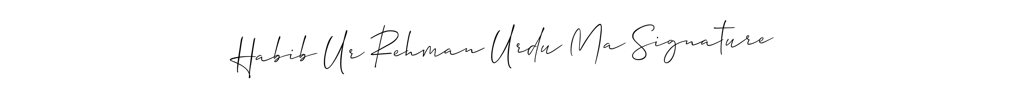 Make a beautiful signature design for name Habib Ur Rehman Urdu Ma Signature. With this signature (Allison_Script) style, you can create a handwritten signature for free. Habib Ur Rehman Urdu Ma Signature signature style 2 images and pictures png